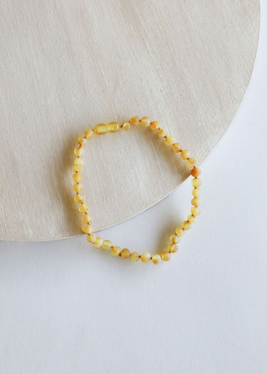 CanyonLeaf Kids Amber Necklace, Raw Honey